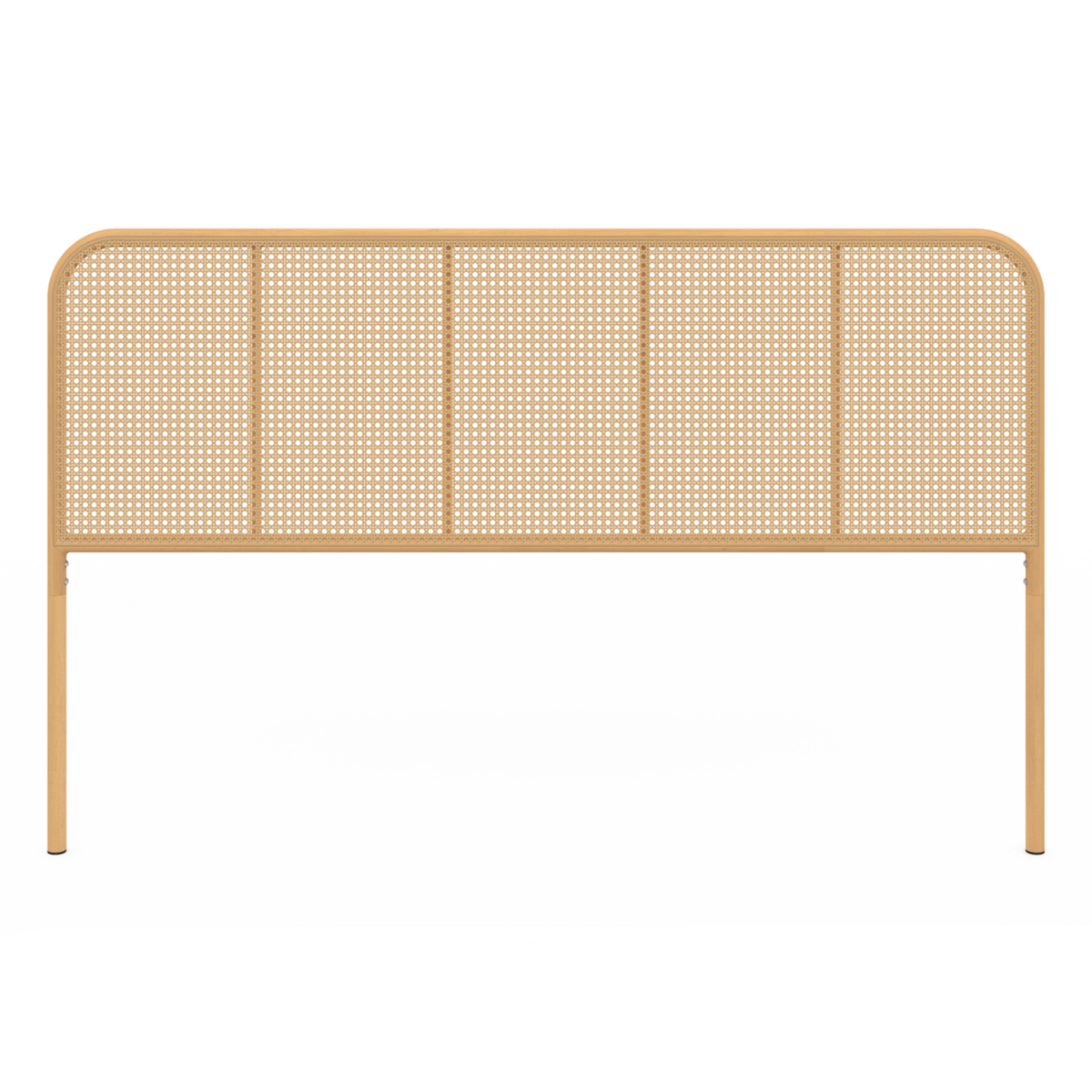 ID MARKET Tête de lit sur pied FLORA 160 cm façon cannage