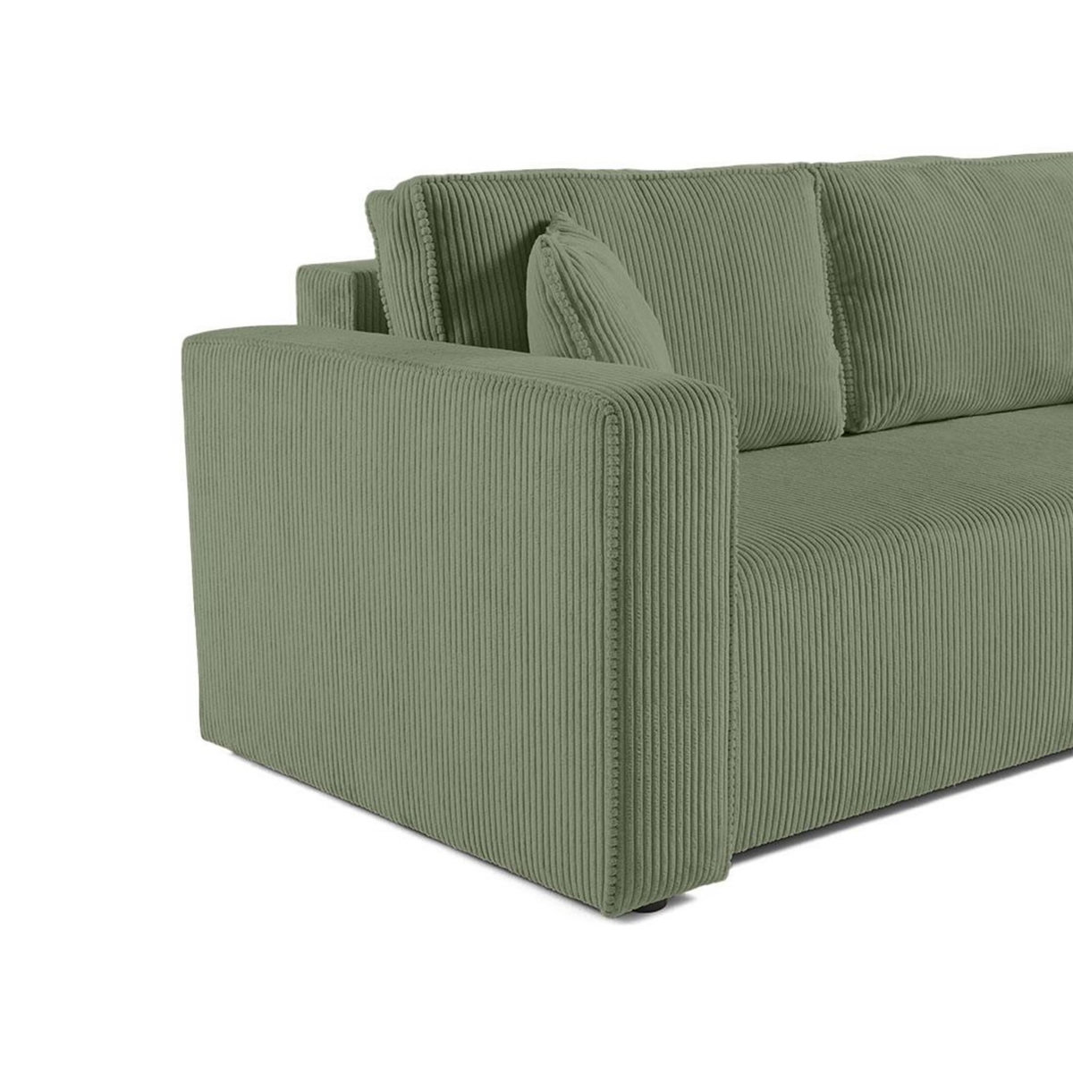 BEST MOBILIER Topaze - canapé droit 2 places - en velours côtelé