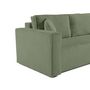 Voir la diapositive 5 : BEST MOBILIER Topaze - canapé droit 2 places - en velours côtelé