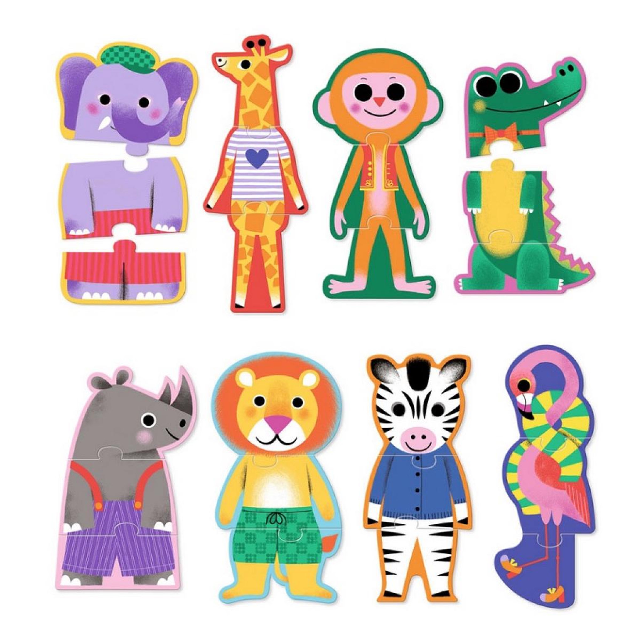 Voir la diapositive 2 : Djeco PUZZLES DUO-TRIO - Trio Savana
