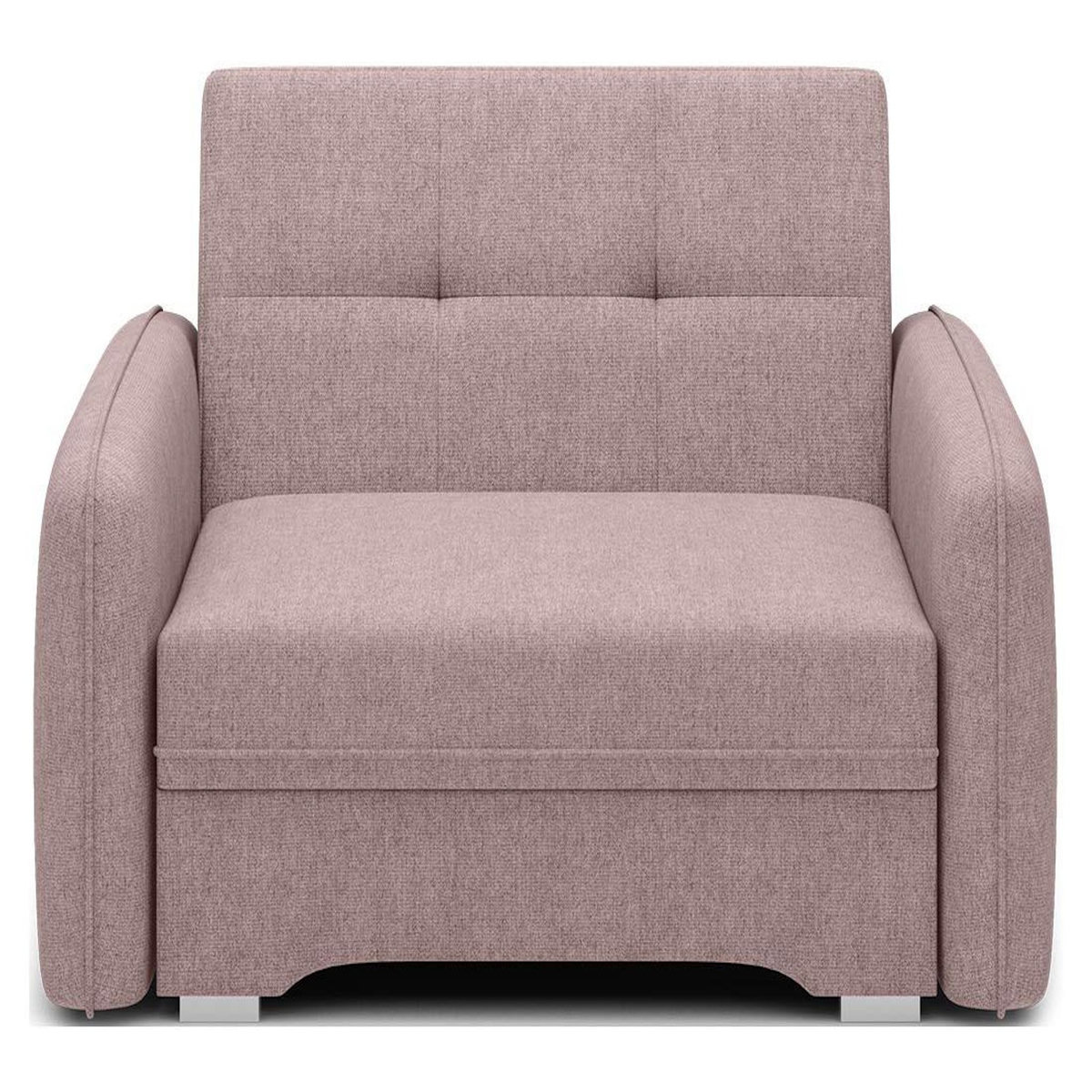 BEST MOBILIER Michelle - fauteuil convertible avec coffre en velours