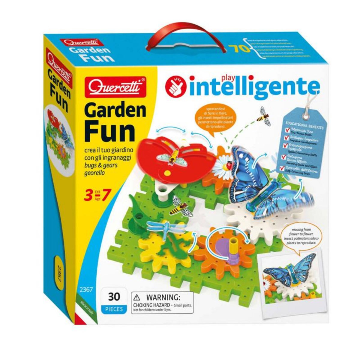 Quercetti Quercetti Sprocket Set Insects, 30 pcs