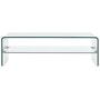 Voir la diapositive 2 : VIDAXL Table basse Clair 98x45x31 cm Verre trempe
