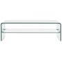 Voir la diapositive 2 : VIDAXL Table basse Clair 98x45x31 cm Verre trempe