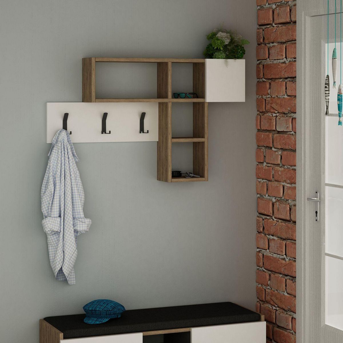 TOILINUX Porte manteau Game