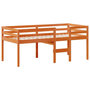 Voir la diapositive 5 : VIDAXL Lit haut sans matelas cire marron 80x200 cm bois de pin massif