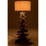 Paris Prix Lampe à Poser Design  Bois Flotté  90cm Naturel