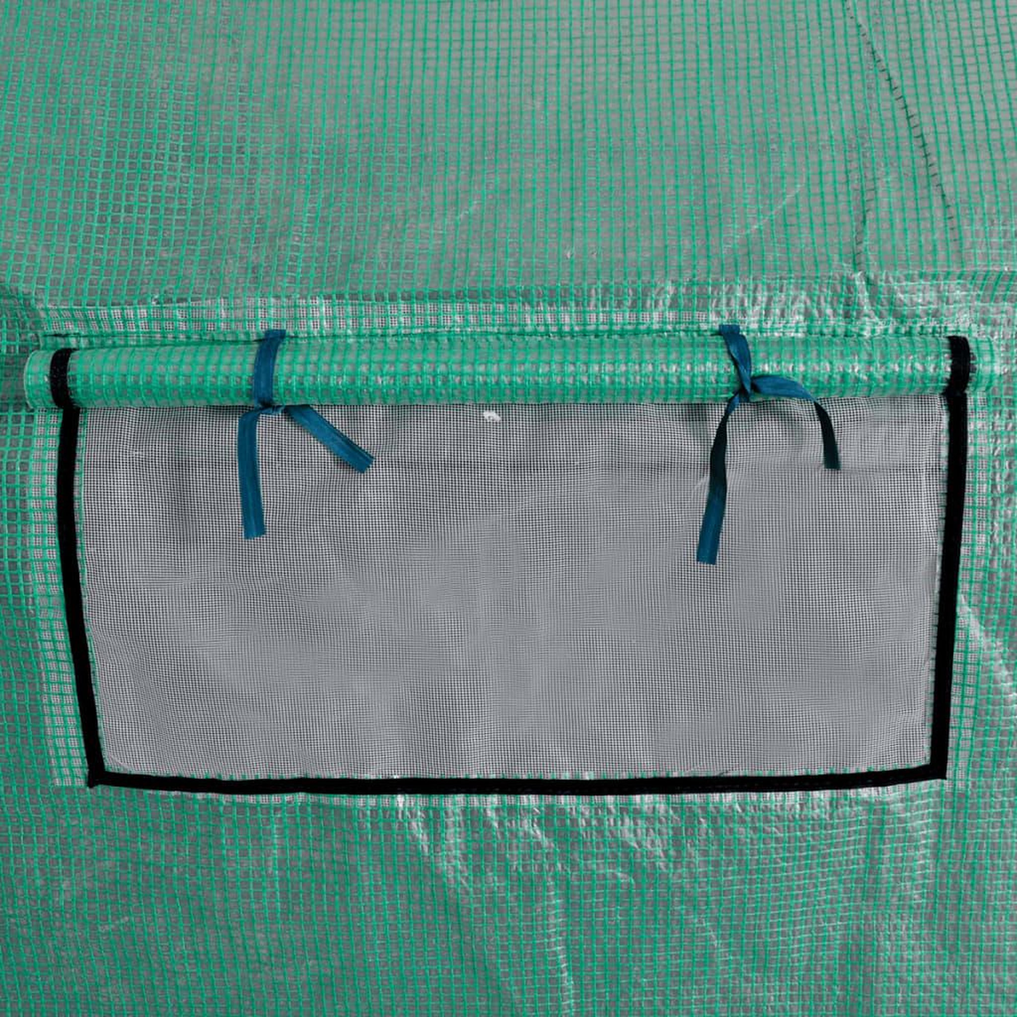 Voir la diapositive 4 : VIDAXL Serre portable cadre en acier 18 m^2