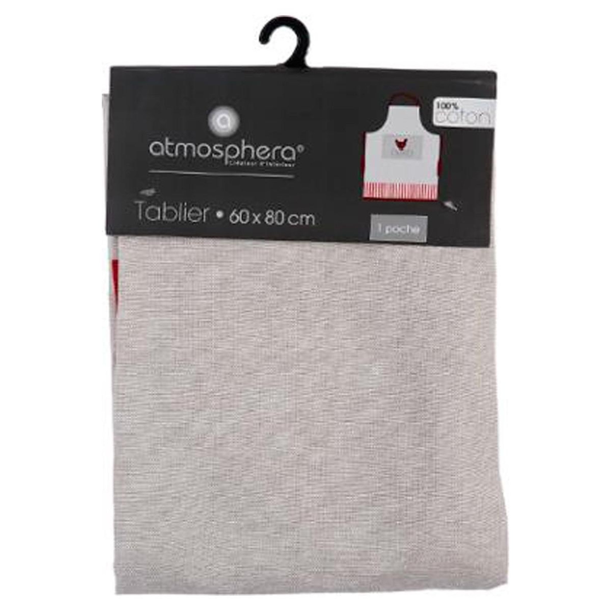 Voir la diapositive 5 : ATMOSPHERA Tablier de cuisine  poulette  60x80cm multicolore