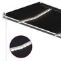 Voir la diapositive 5 : VIDAXL Auvent automatique capteur de vent et LED 350x250 cm Anthracite