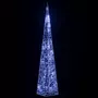 VIDAXL Cone lumineux decoratif a LED Acrylique Bleu 60 cm