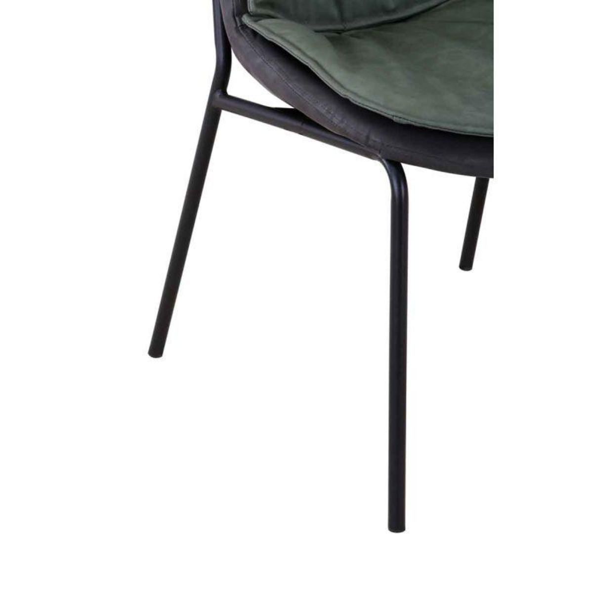 Paris Prix Chaise Design  Brady  84cm Vert & Gris Foncé