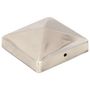 Voir la diapositive 2 : VIDAXL Bouchons de poteau de cloture pyramidaux 6 pcs Inox 91x91 mm
