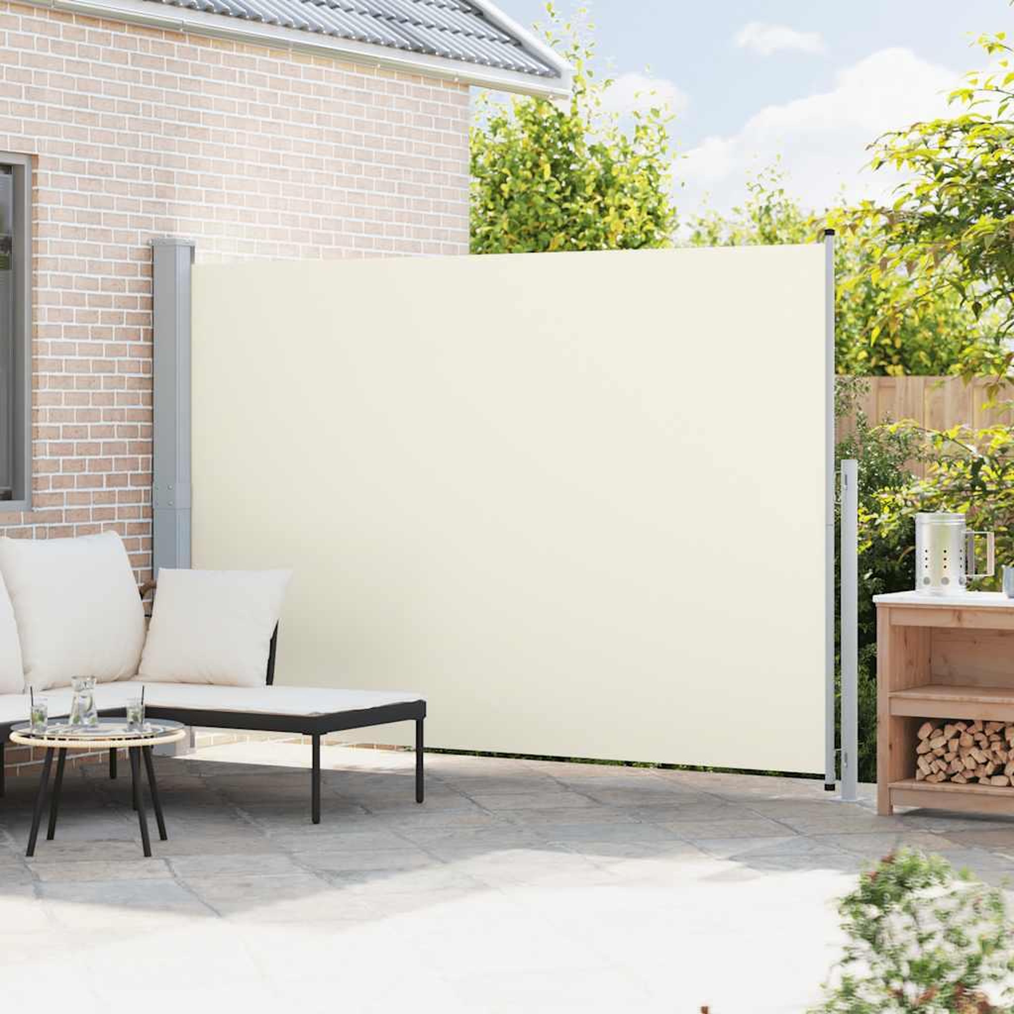 Voir la diapositive 3 : VIDAXL Auvent lateral retractable de patio 200x300 cm creme