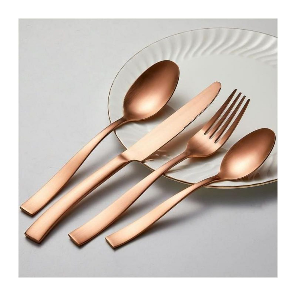 Arthur Martin Ménageres - ARTHUR MARTIN - AM0056 - 24 pieces - Acier inoxydable - Finition mat