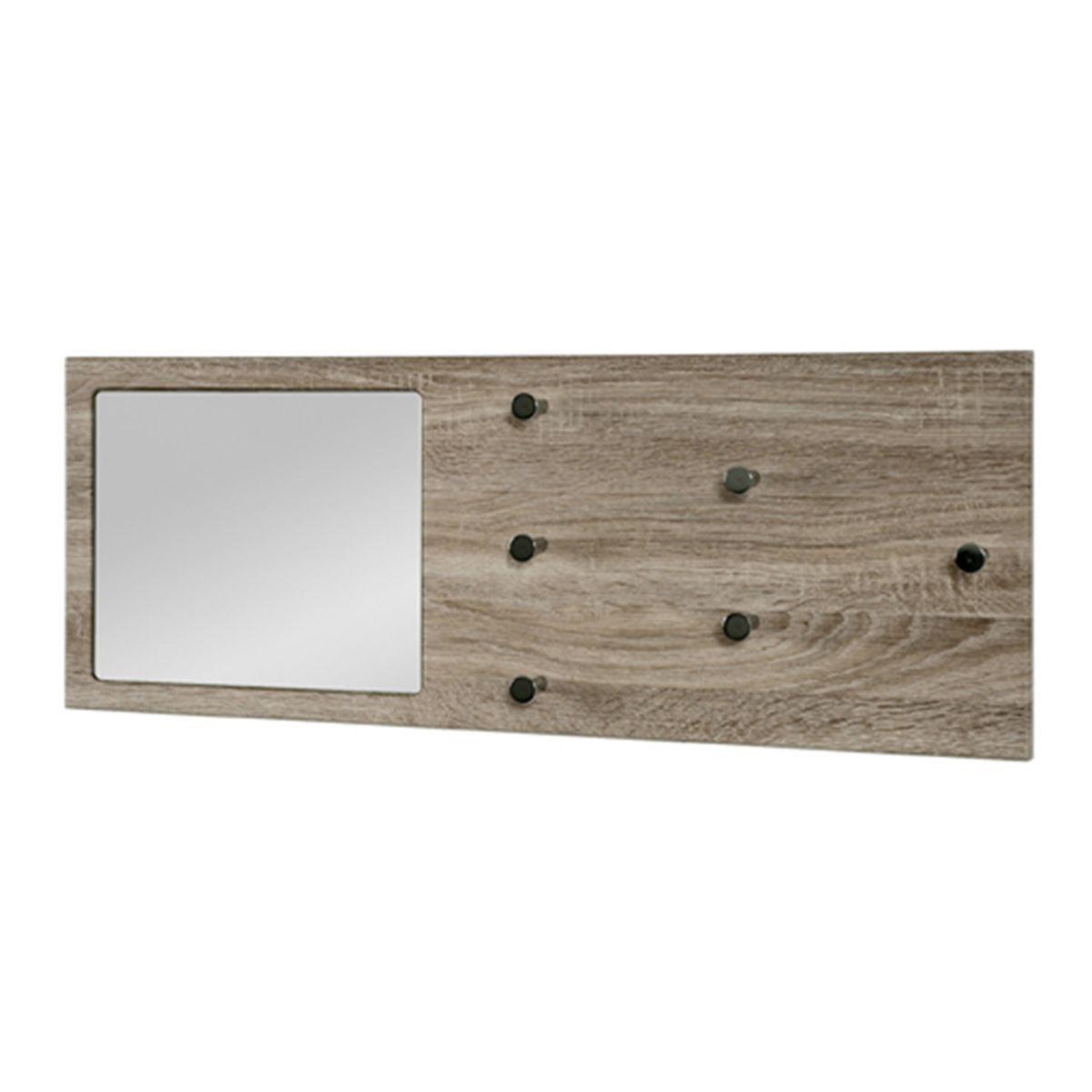 Voir la diapositive 2 : Paris Prix Patère murale & miroir design  bora  80cm naturel