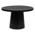 ATMOSPHERA Table à Manger en Bois  Boki  120cm Noir