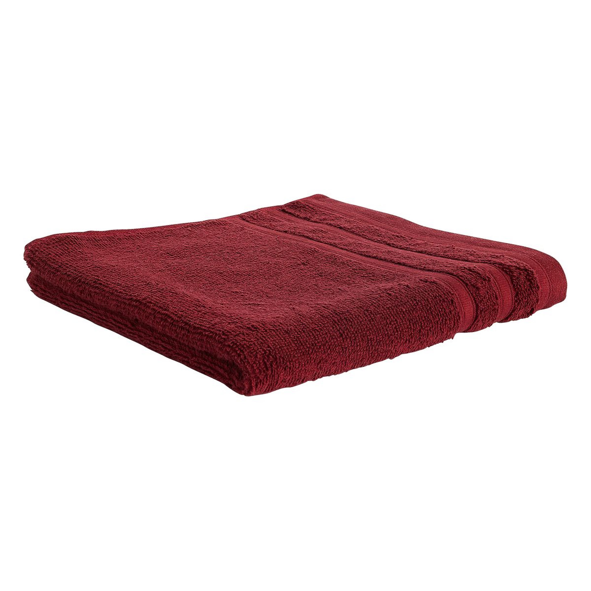 Voir la diapositive 1 : ACTUEL  Serviette de toilette unie en coton bouclé 500 gr/m2