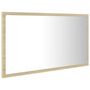 Voir la diapositive 6 : VIDAXL Miroir LED de salle de bain Chêne sonoma 80x8,5x37 cm Acrylique