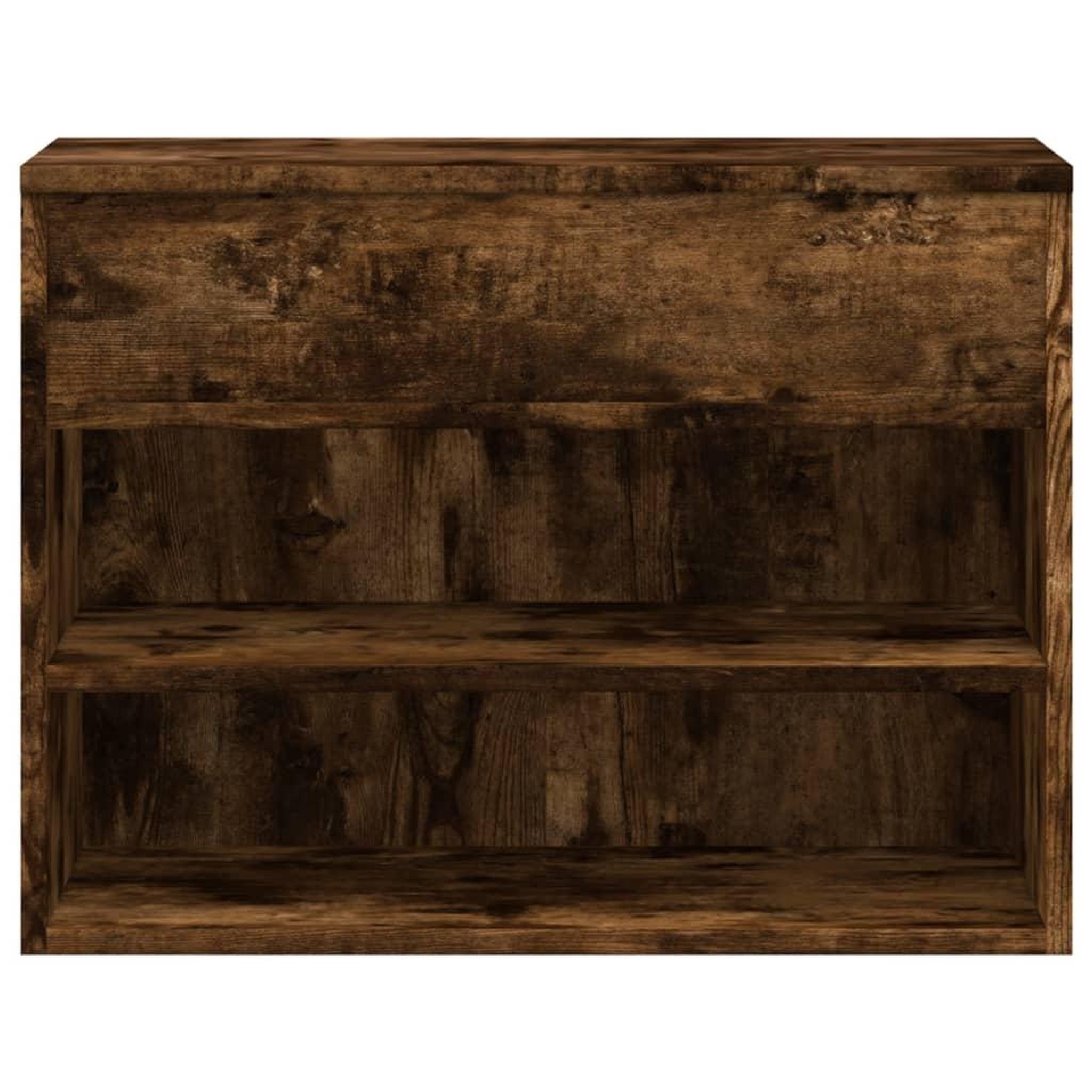 Voir la diapositive 5 : VIDAXL Banc a chaussures Chene fume 60x30x45 cm Bois d'ingenierie