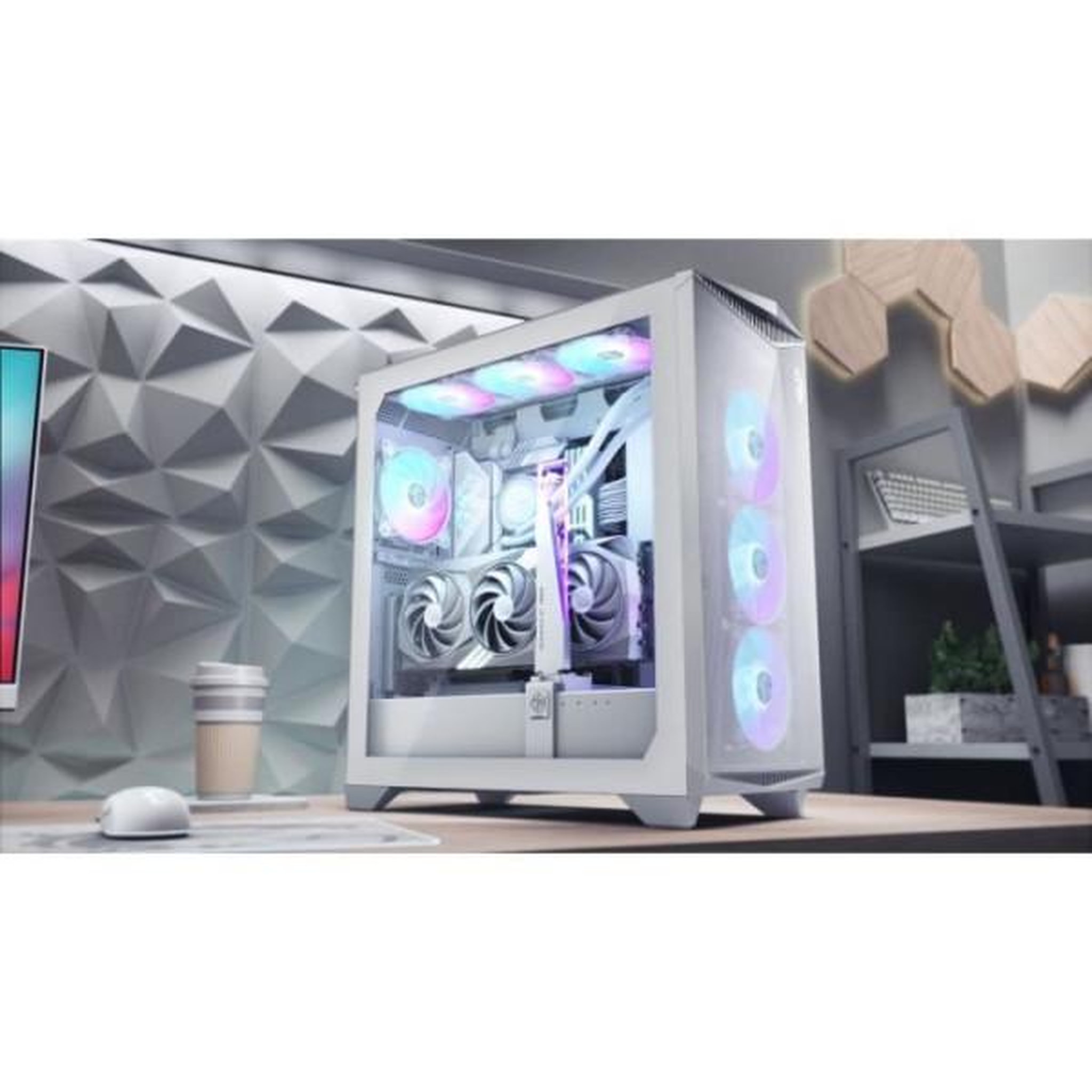 Voir la diapositive 6 : MSI Msi - mpg gungnir 300r airflow - boîtier pc - moyen tour - blanc