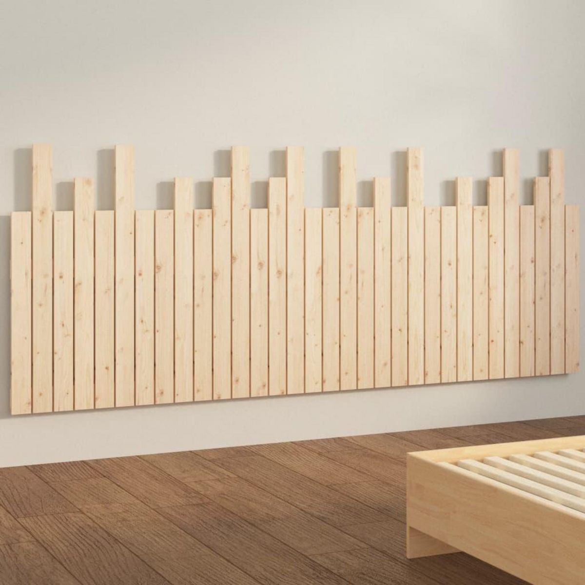 VIDAXL Tete de lit murale 204x3x80 cm Bois massif de pin
