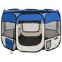 Voir la diapositive 3 : VIDAXL Parc pour chiens pliable avec sac de transport Bleu 90x90x58 cm