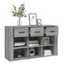 Voir la diapositive 5 : VIDAXL Buffet Sonoma gris 100x30x59,5 cm Bois d'ingenierie