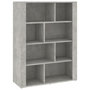 Voir la diapositive 2 : VIDAXL Buffet Gris beton 80x30x106 cm Bois d'ingenierie