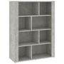 Voir la diapositive 2 : VIDAXL Buffet Gris beton 80x30x106 cm Bois d'ingenierie