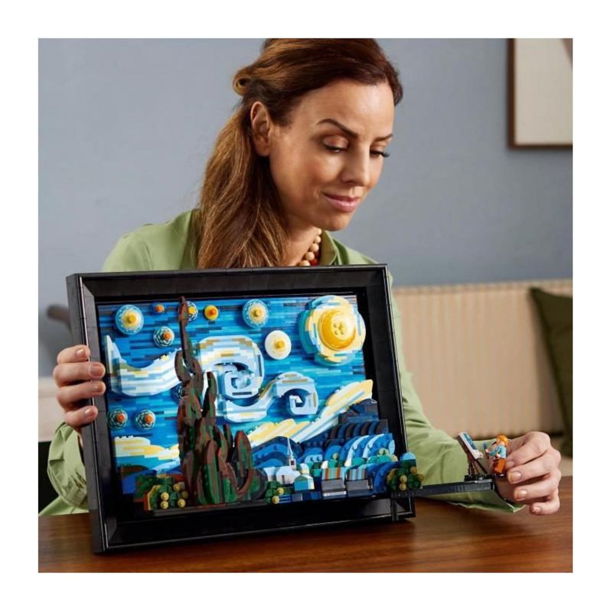 LEGO LEGO Ideas 21333 Vincent Van Gogh - La Nuit Étoilée, Reproduction de Tableau sur Toile