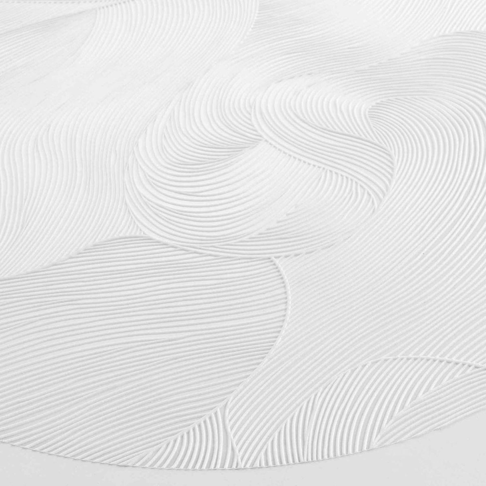 Voir la diapositive 2 : Douceur d'Intérieur Set de table métallisé  celeste  38cm blanc