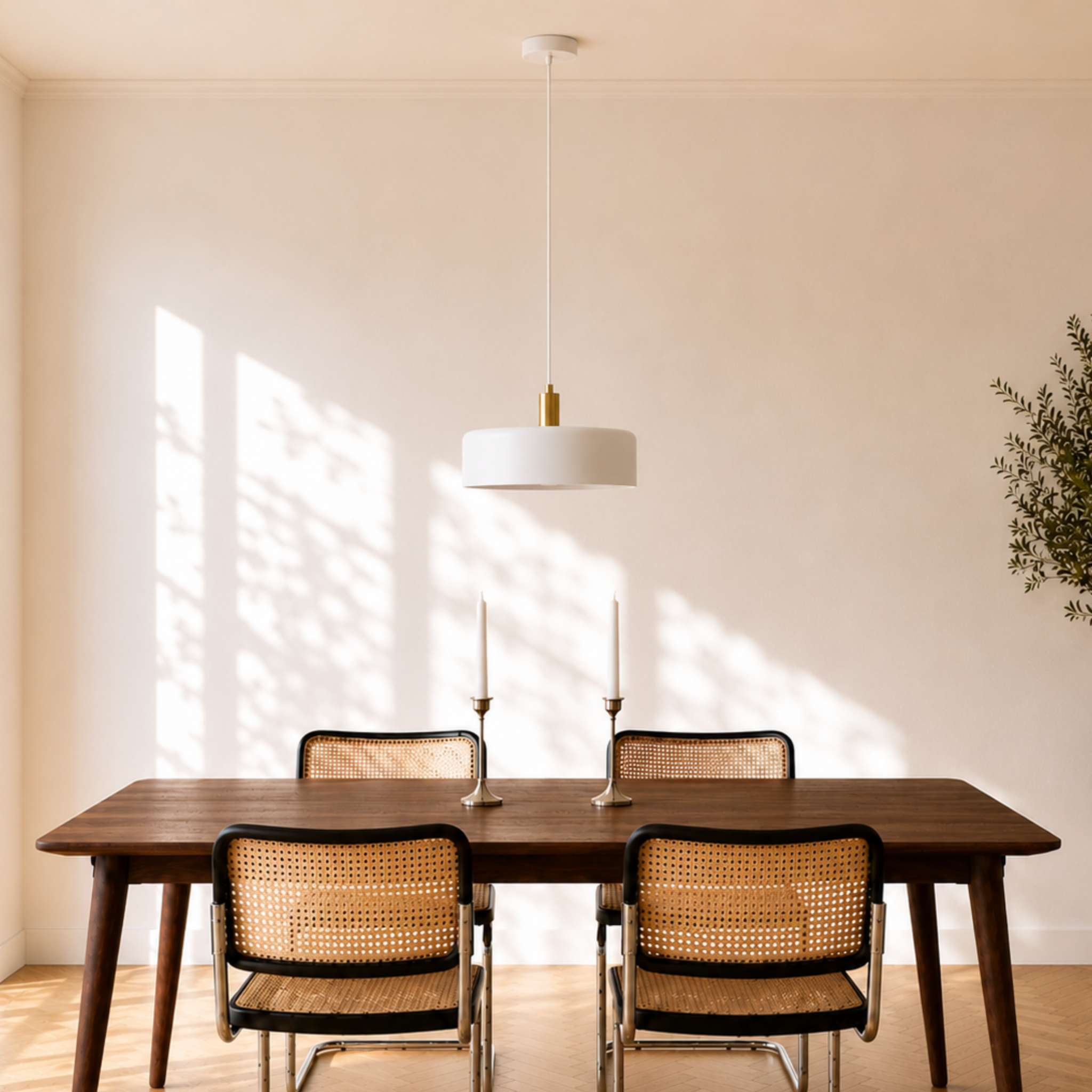 Voir la diapositive 5 : MAISON PAVANE Suspension en métal blanc D35 cm-Nox
