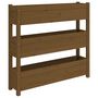Voir la diapositive 2 : VIDAXL Jardiniere Marron miel 112x25x104,5 cm Bois massif de pin
