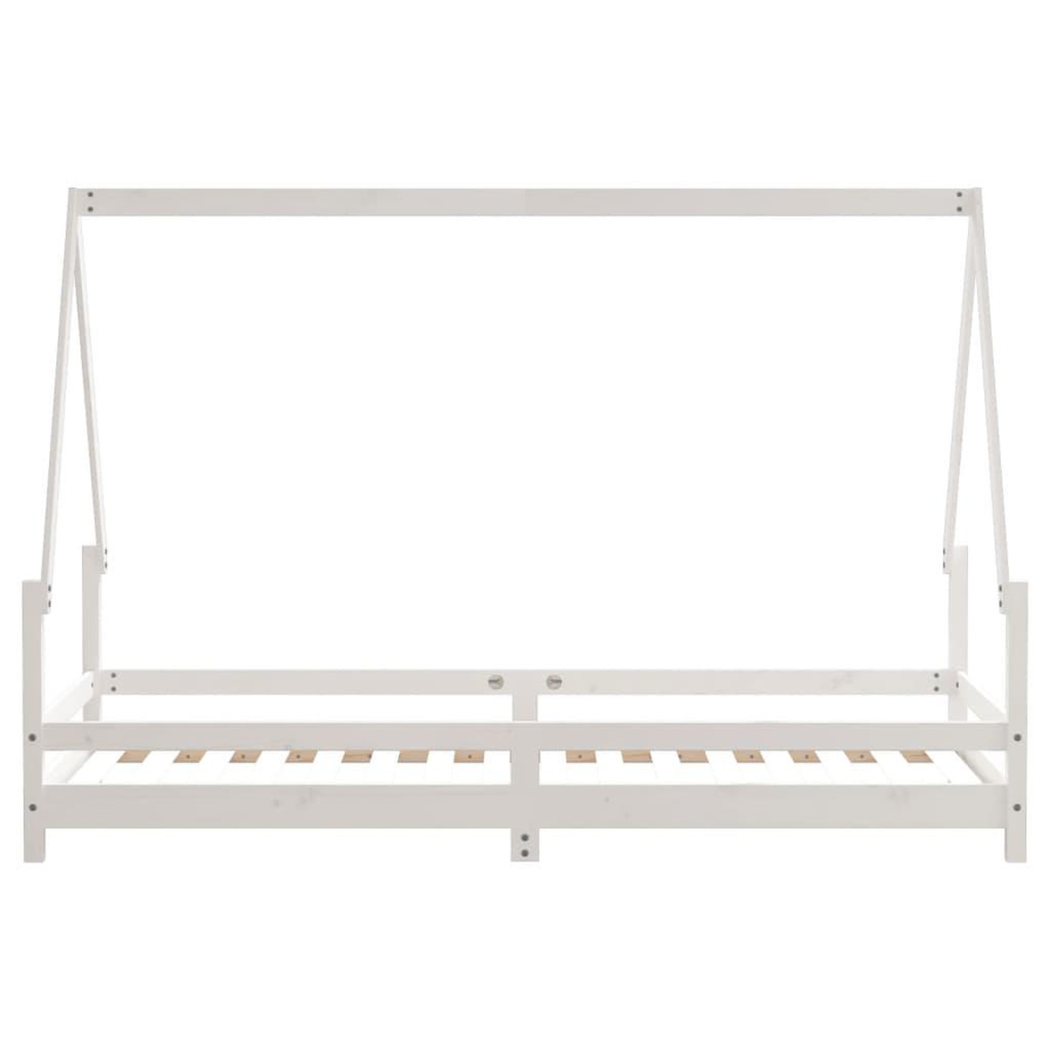 Voir la diapositive 5 : VIDAXL Cadre de lit pour enfants blanc 90x200 cm bois de pin massif