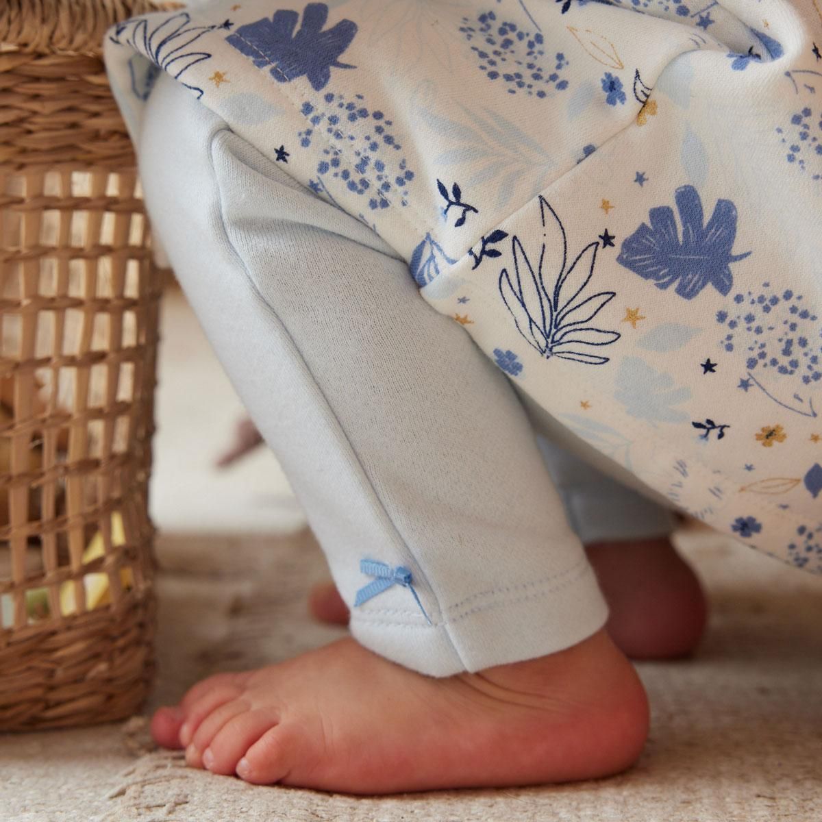 Petit Béguin Ensemble robe et legging en molleton bébé fille Luna