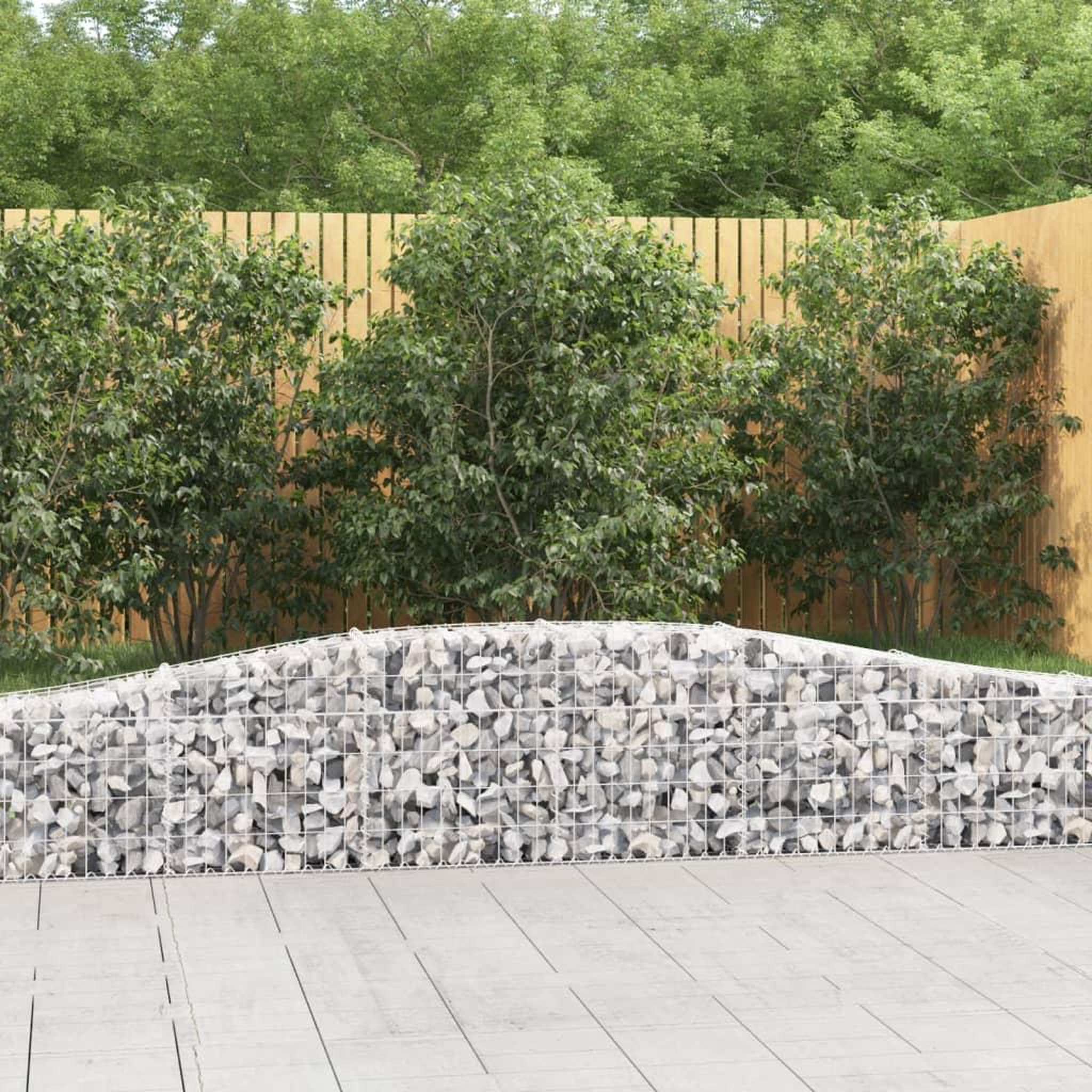 VIDAXL Paniers a gabions arques 15 pcs 400x30x40/60 cm Fer galvanise