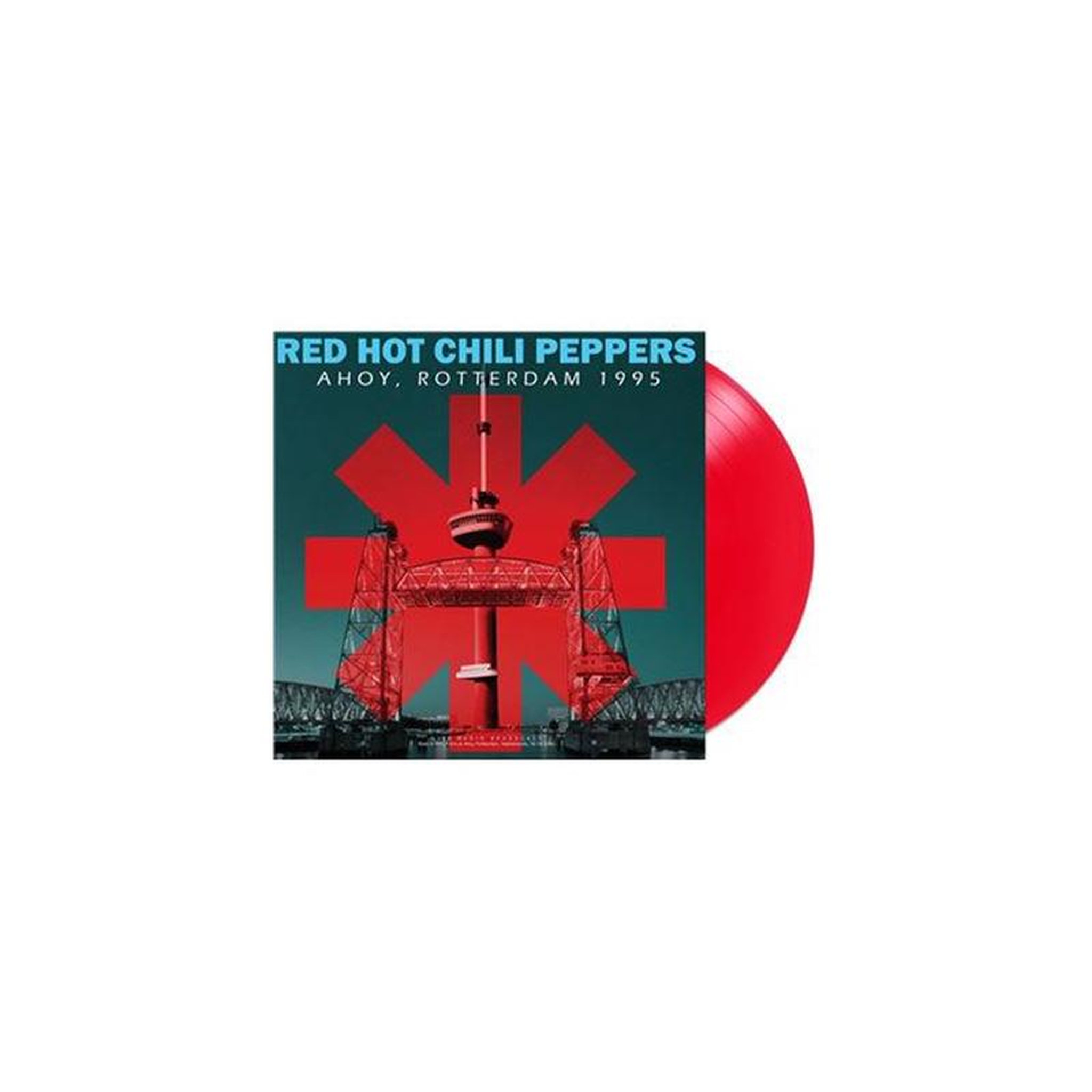 Vinyle lp rouge transparent red hot chili peppers « ahoy, rotterdam 1995 » — édition collection