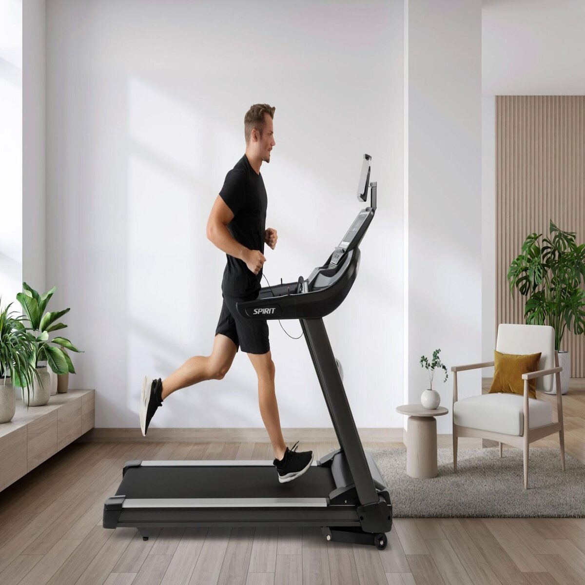 Spirit Tapis de course Motorisé - Spirit - Modèle XT685ENT - 20 Km/h - Bluetooth/App - Maison/Appartement