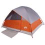 Voir la diapositive 4 : VIDAXL Tente de camping a dome 3 personnes orange impermeable
