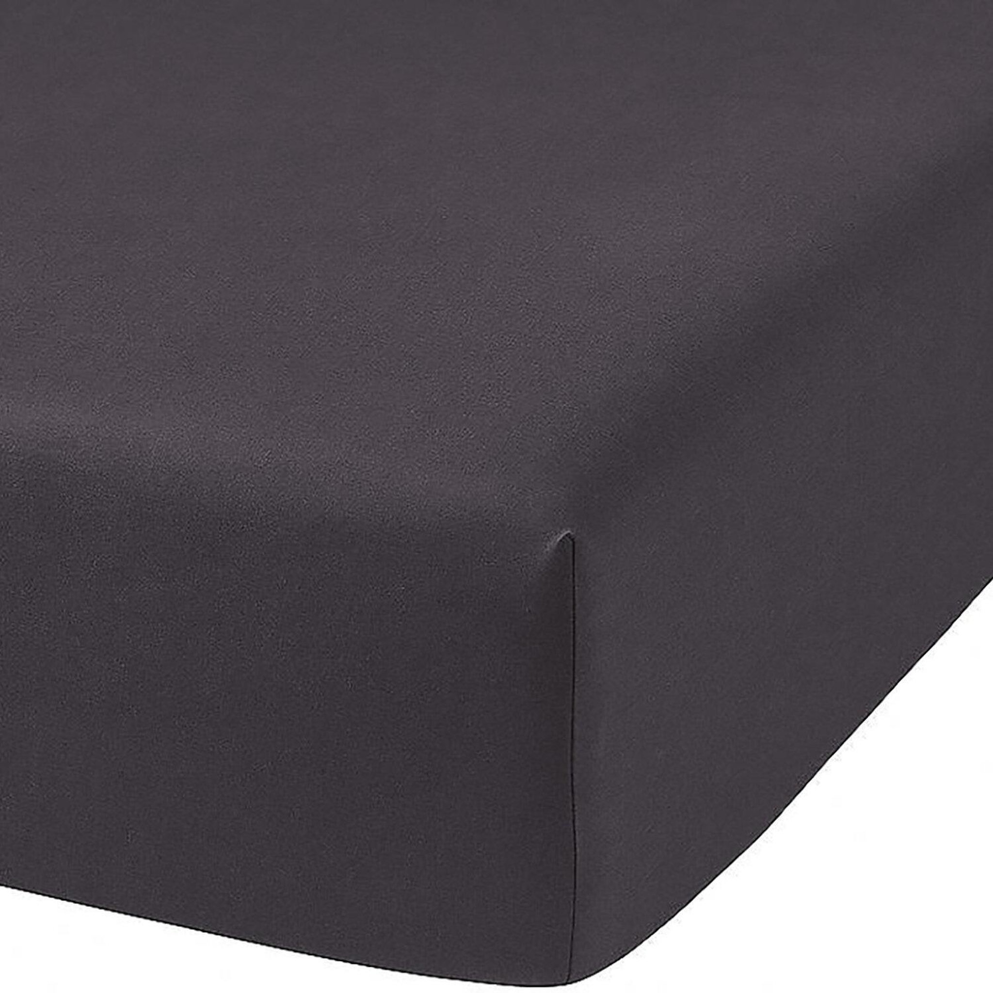 Home collection Drap housse 100% coton 57 fils. Coloris disponibles : Jaune, Gris, Blanc