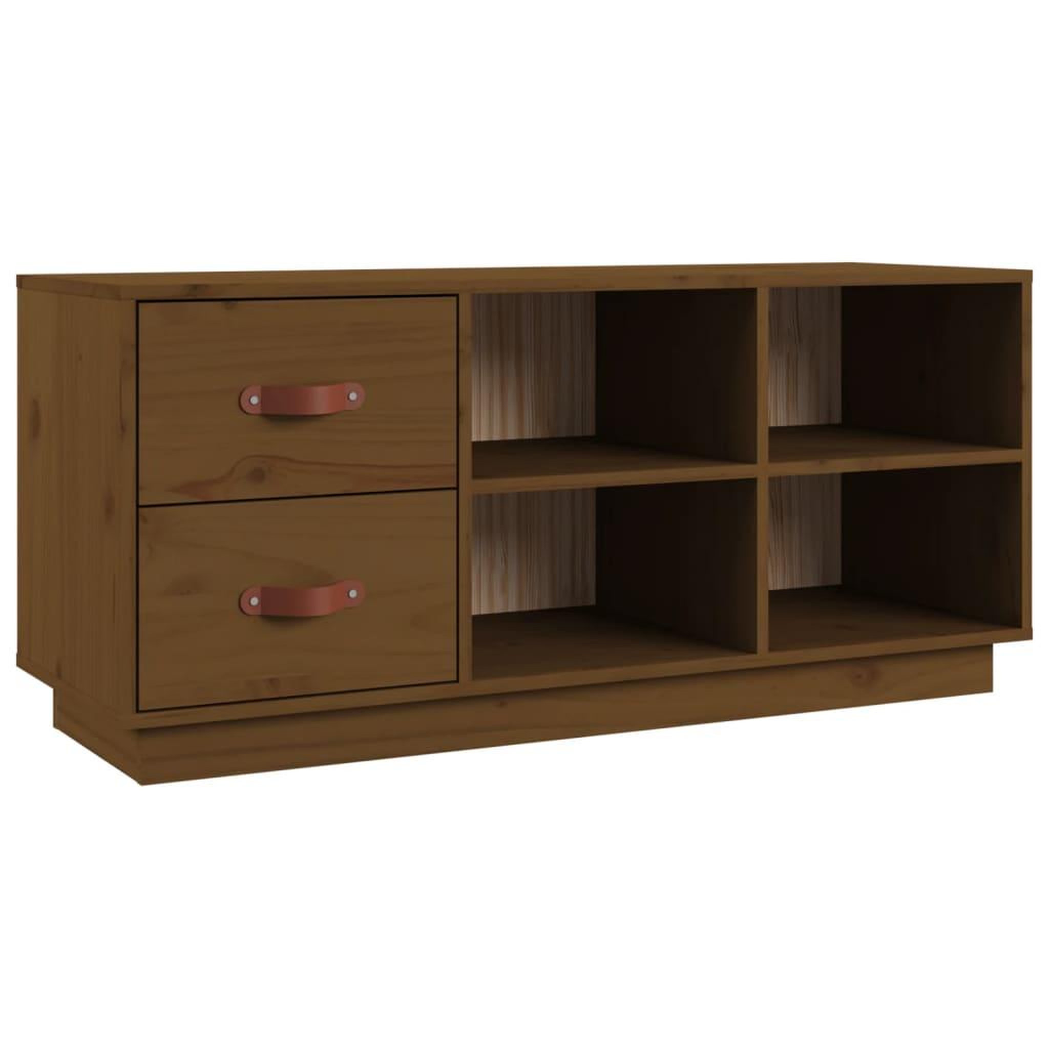 Voir la diapositive 2 : VIDAXL Banc a chaussures Marron miel 100x34x45 cm Bois de pin massif