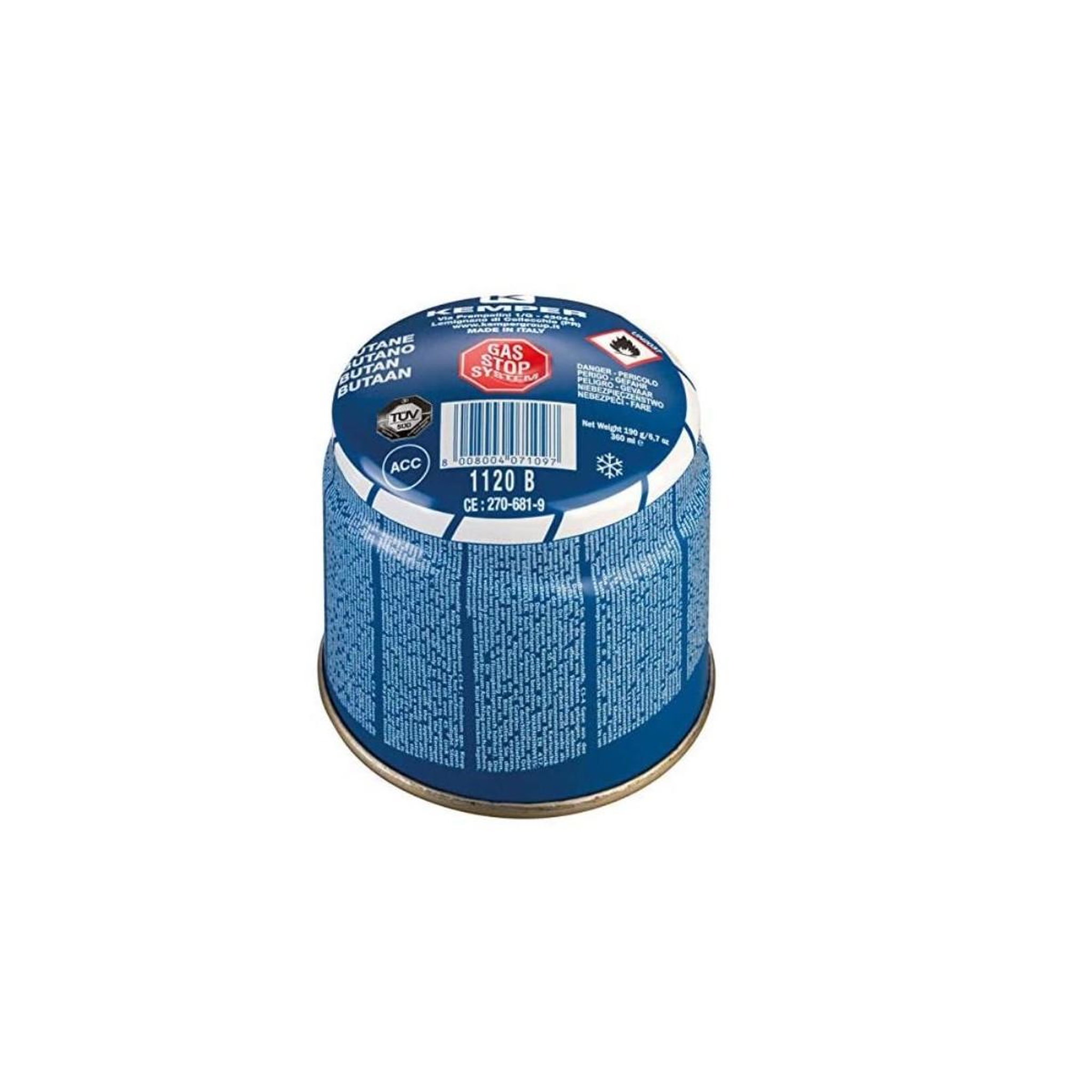 Voir la diapositive 4 : Kemper Pack de 12 cartouches de gaz 190g perçable butane kemper