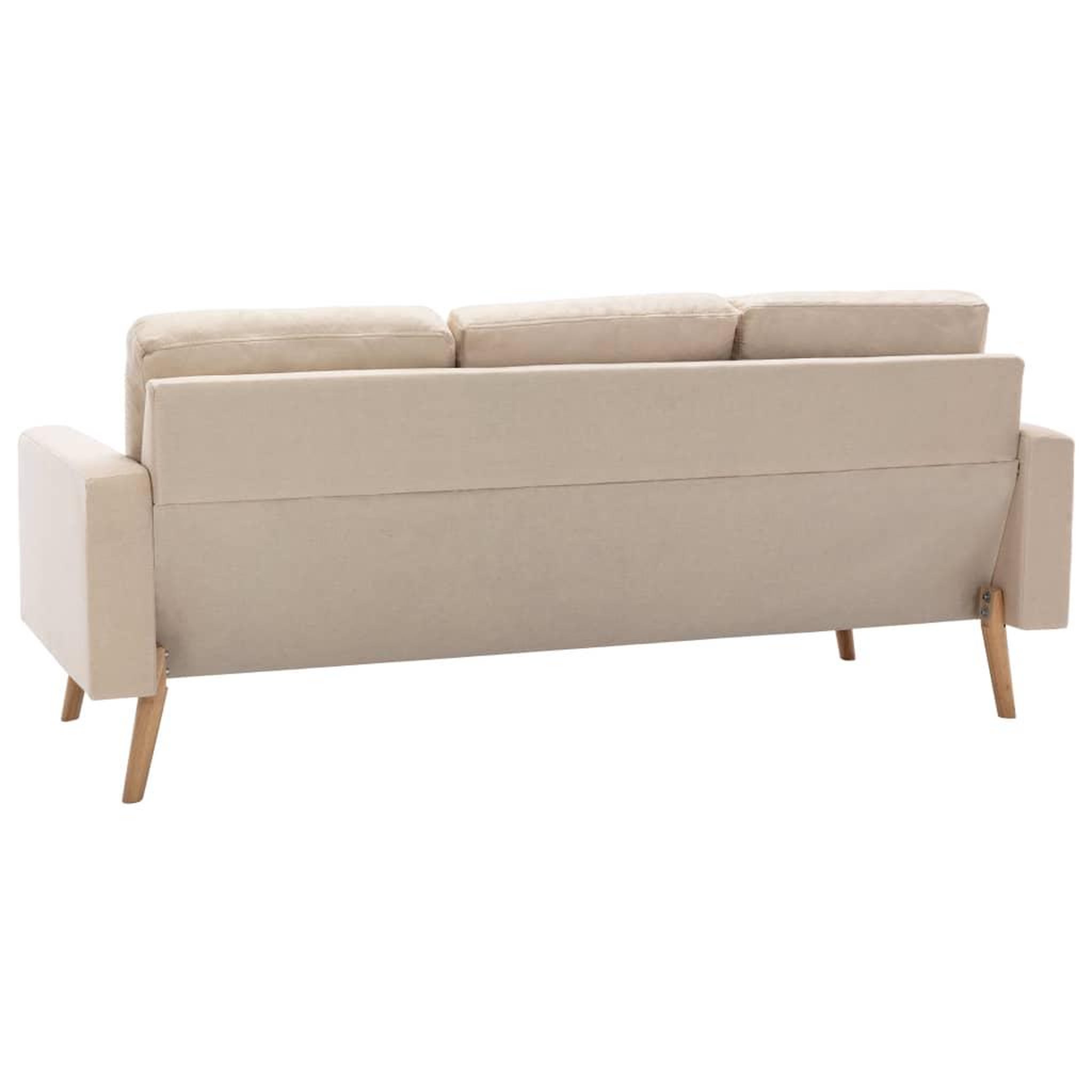 Voir la diapositive 4 : VIDAXL Ensemble de canapes 2 pcs Tissu Creme