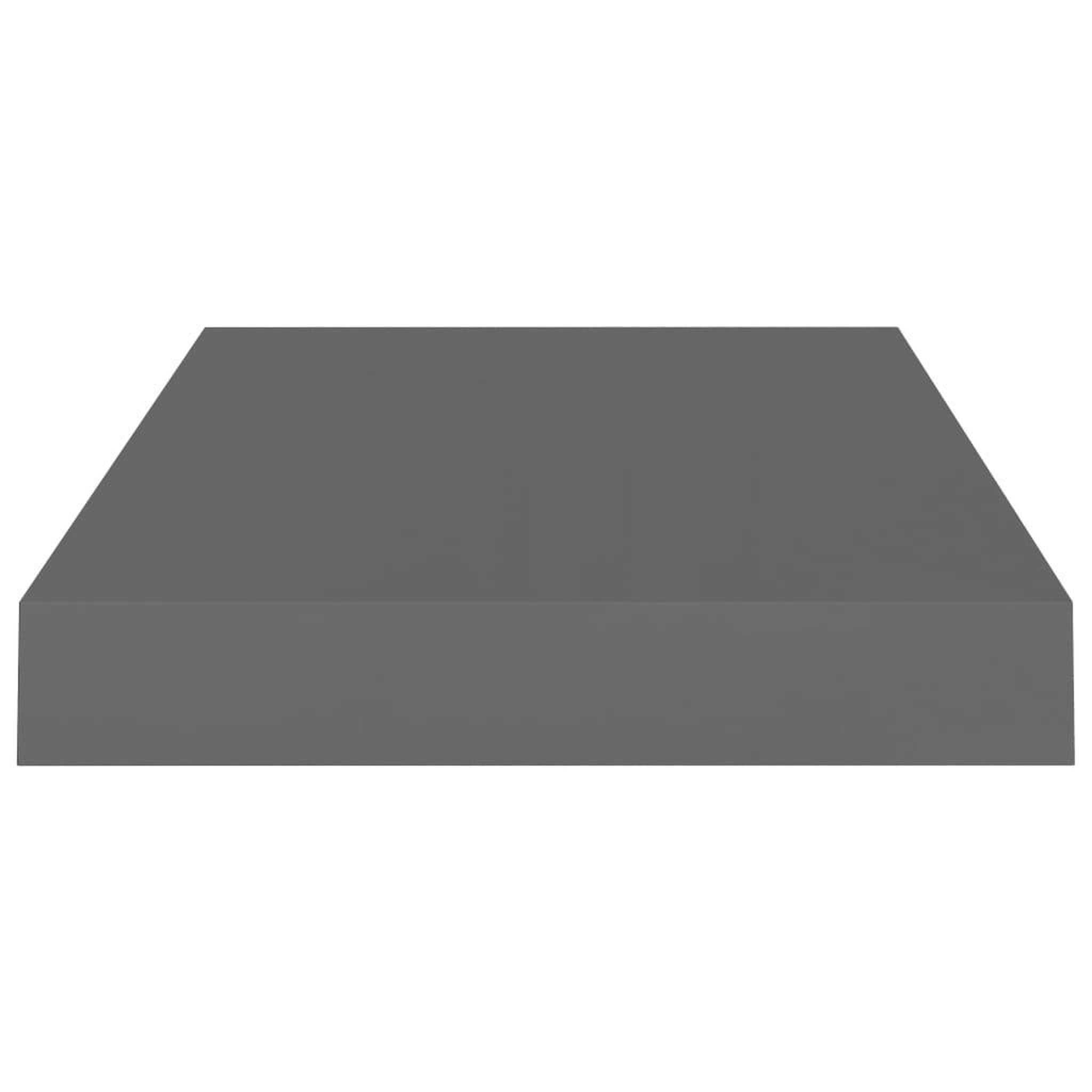 Voir la diapositive 5 : VIDAXL Etagere murale flottante Gris brillant 40x23x3,8 cm MDF