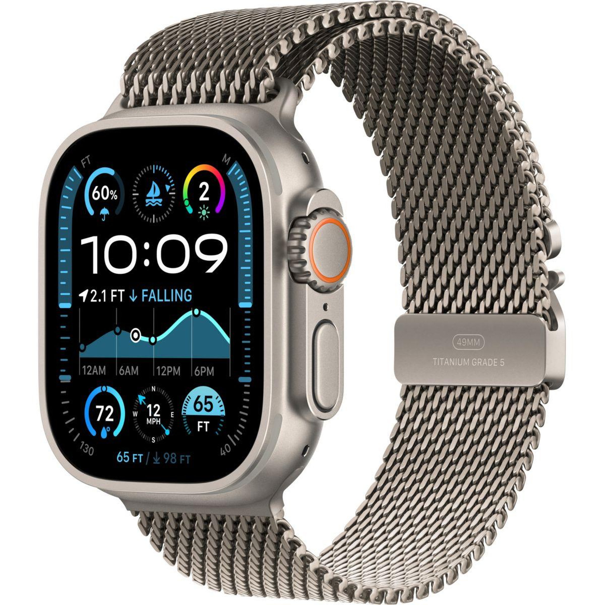 APPLE Montre connectée Ultra 2 49mm Naturel / Milanais Loop L C