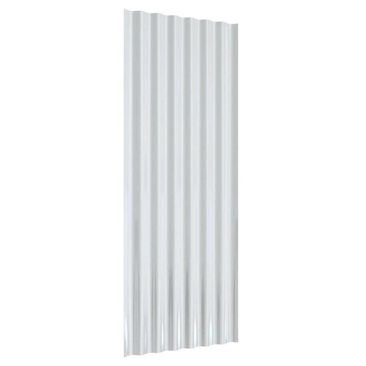 VIDAXL Panneaux de toiture 12 pcs Acier enduit de poudre Vert 100x36cm