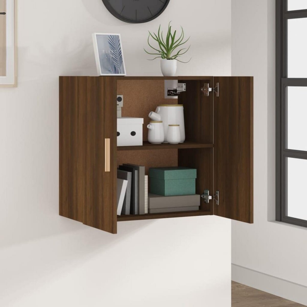 VIDAXL Armoire murale Chene marron 60x30x60 cm Bois d'ingenierie