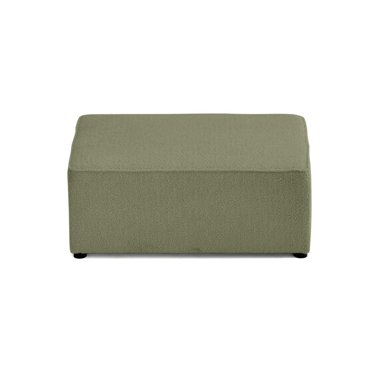 BEST MOBILIER Topaze - pouf - en tissu bouclette