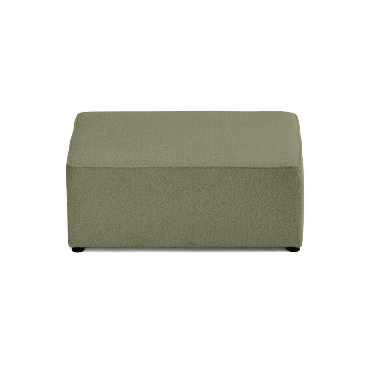BEST MOBILIER Topaze - pouf - en tissu bouclette